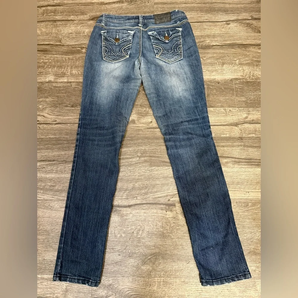 Soundgirl Dark Blue Skinny Jeans - Picture 8 of 12